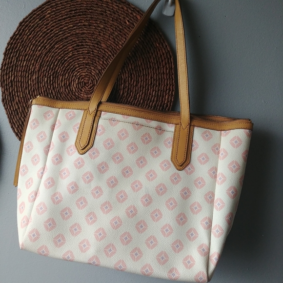 Fossil Sydney coated canvas and leather tote - Picture 3 of 10